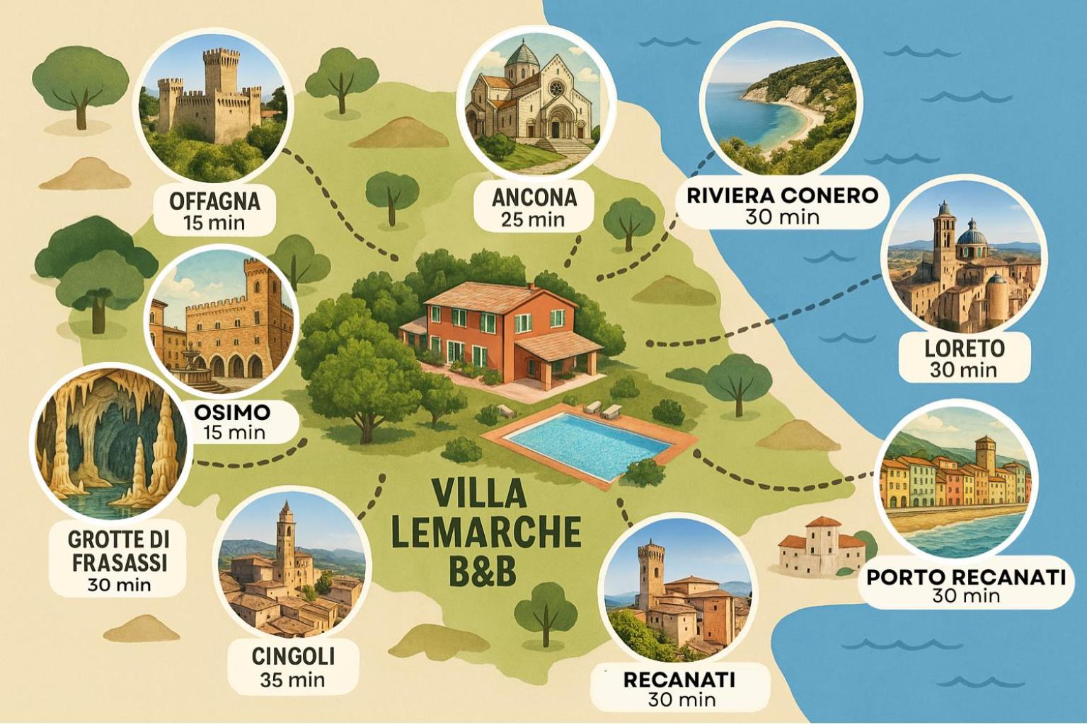 Villa Lemarche B&B Rustico Exterior photo